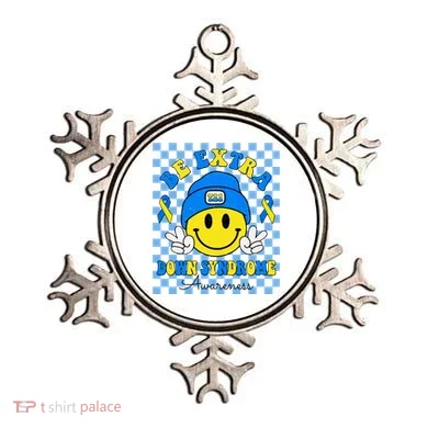 Be Extra Smile Face Down Syndrome Awareness Ornament