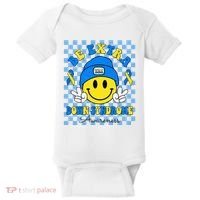 Be Extra Smile Face Down Syndrome Awareness Baby Bodysuit thumb 0