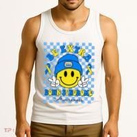 Be Extra Smile Face Down Syndrome Awareness Tank Top thumb 3