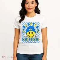 Be Extra Smile Face Down Syndrome Awareness Women's T-Shirt thumb 4