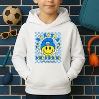 Be Extra Smile Face Down Syndrome Awareness Kids Hoodie thumb 2
