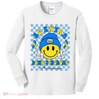 Be Extra Smile Face Down Syndrome Awareness Kids Long Sleeve Shirt thumb 0