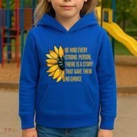 Behind Every Strong Person There Is A Story That Gave Them Kids Hoodie thumb 3