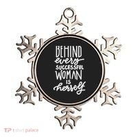 Behind Every Successful Woman Is Herself Ornament thumb 0