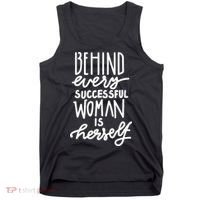 Behind Every Successful Woman Is Herself Tank Top thumb 0