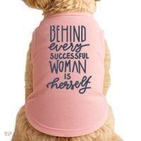 Behind Every Successful Woman Is Herself Doggie Tank thumb 0