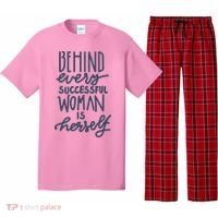Behind Every Successful Woman Is Herself Pajama Set thumb 0