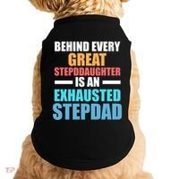 Behind Every Stepdaughter Is A Stepdad Stepdad Gift Doggie Tank thumb 0