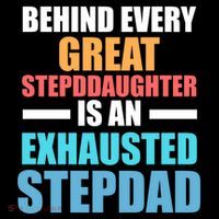 Behind Every Stepdaughter Is A Stepdad Stepdad Gift Doggie Tank thumb 4