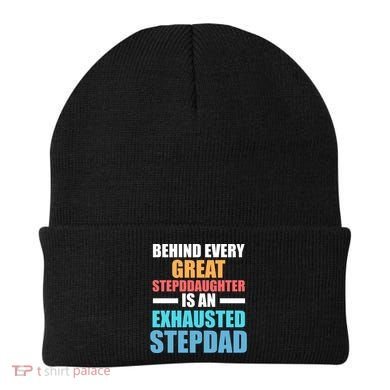 Behind Every Stepdaughter Is A Stepdad Stepdad Gift Beanie