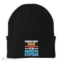 Behind Every Stepdaughter Is A Stepdad Stepdad Gift Beanie thumb 0