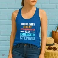 Behind Every Stepdaughter Is A Stepdad Stepdad Gift Women's Tank Top thumb 2