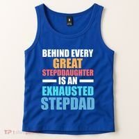Behind Every Stepdaughter Is A Stepdad Stepdad Gift Tank Top thumb 2