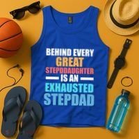 Behind Every Stepdaughter Is A Stepdad Stepdad Gift Tank Top thumb 4