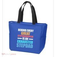 Behind Every Stepdaughter Is A Stepdad Stepdad Gift Tote Bag thumb 3