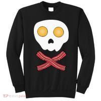 Bacon & Eggs Skull & Crossbones Fried Breakfast Gift Sweatshirt thumb 0