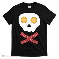 Bacon & Eggs Skull & Crossbones Fried Breakfast Gift T-Shirt thumb 0