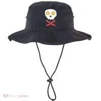 Bacon & Eggs Skull & Crossbones Fried Breakfast Gift Bucket Hat thumb 0