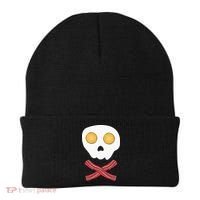 Bacon & Eggs Skull & Crossbones Fried Breakfast Gift Beanie thumb 0