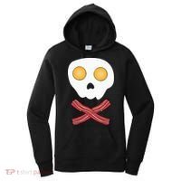 Bacon & Eggs Skull & Crossbones Fried Breakfast Gift Women's Hoodie thumb 0