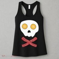 Bacon & Eggs Skull & Crossbones Fried Breakfast Gift Women's Tank Top thumb 3