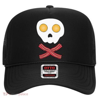 Bacon & Eggs Skull & Crossbones Fried Breakfast Gift Hat