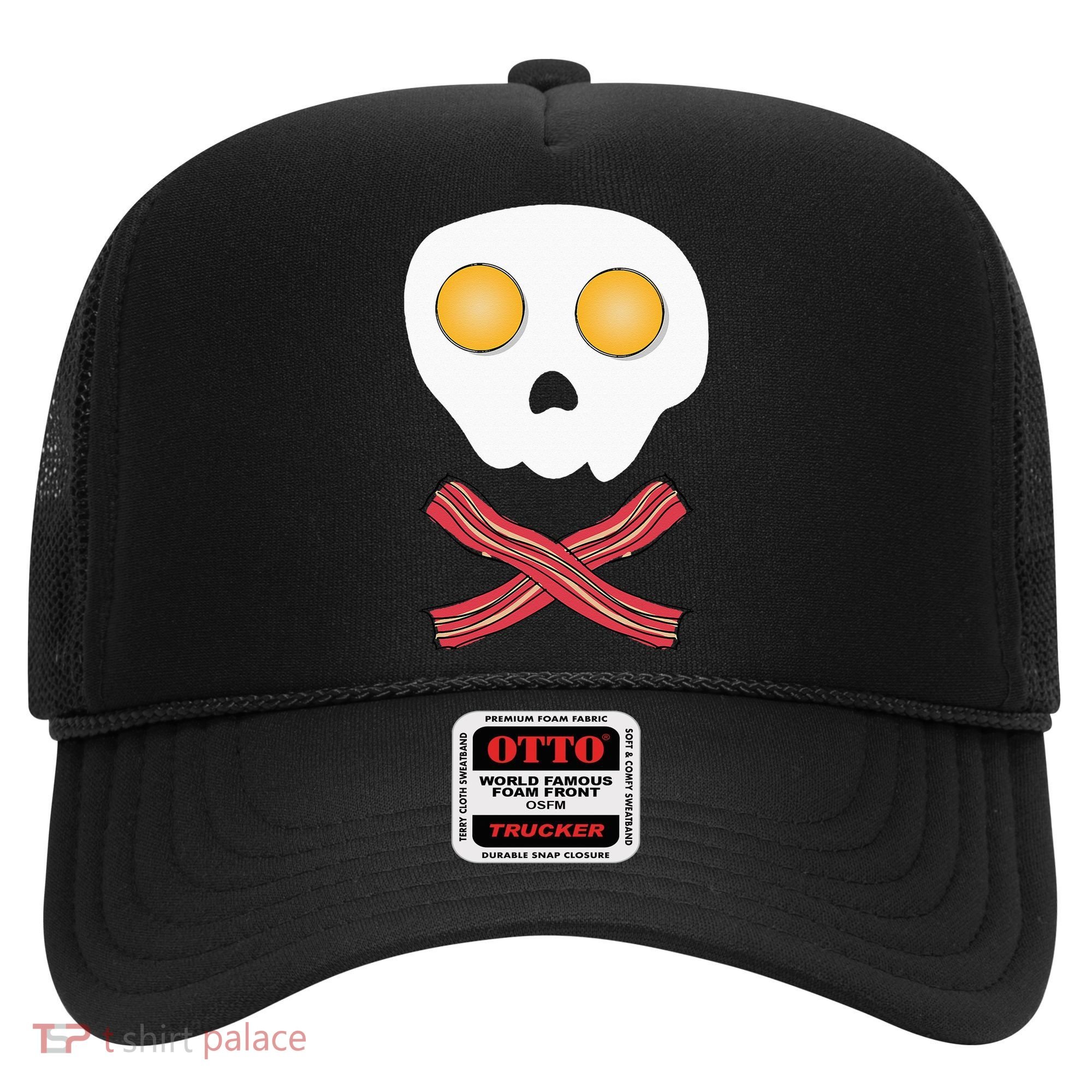 Bacon & Eggs Skull & Crossbones Fried Breakfast Gift Hat