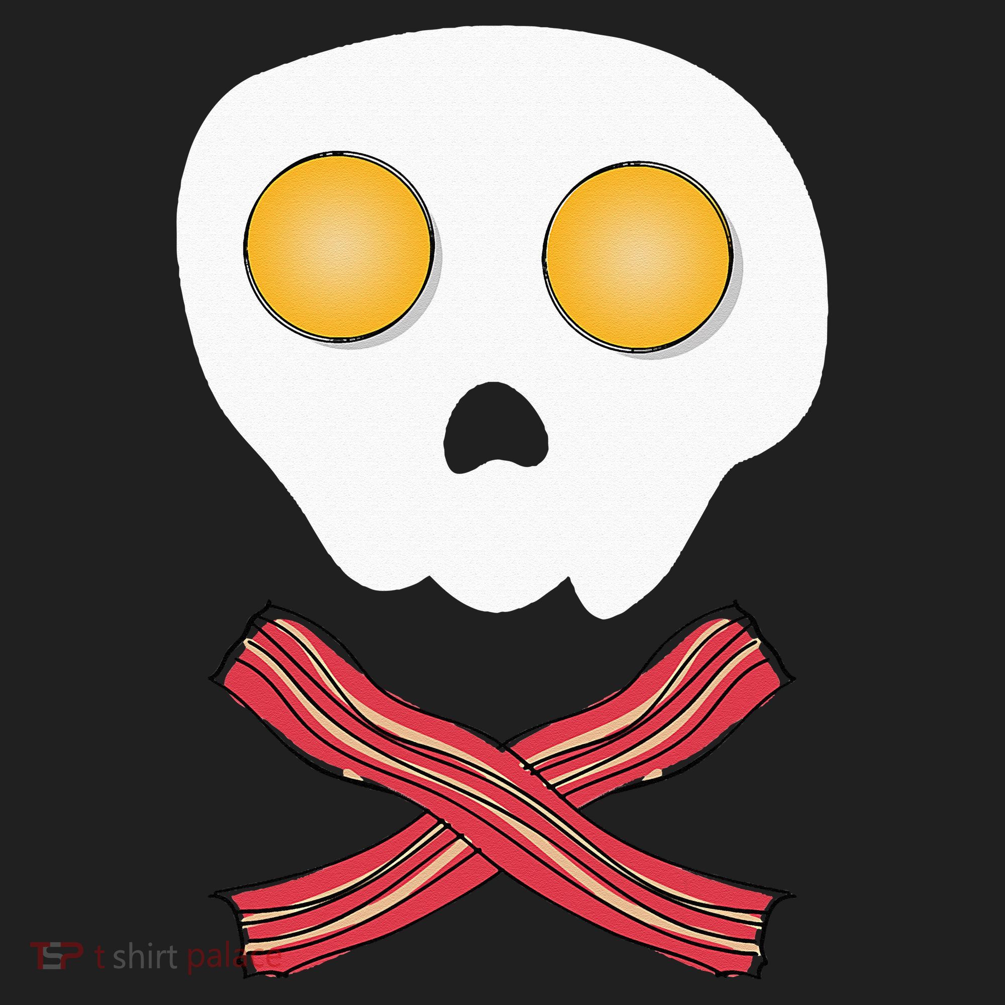 Bacon & Eggs Skull & Crossbones Fried Breakfast Gift Hat