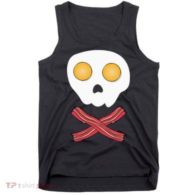Bacon & Eggs Skull & Crossbones Fried Breakfast Gift Tank Top
