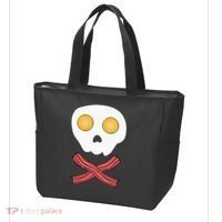 Bacon & Eggs Skull & Crossbones Fried Breakfast Gift Tote Bag thumb 3