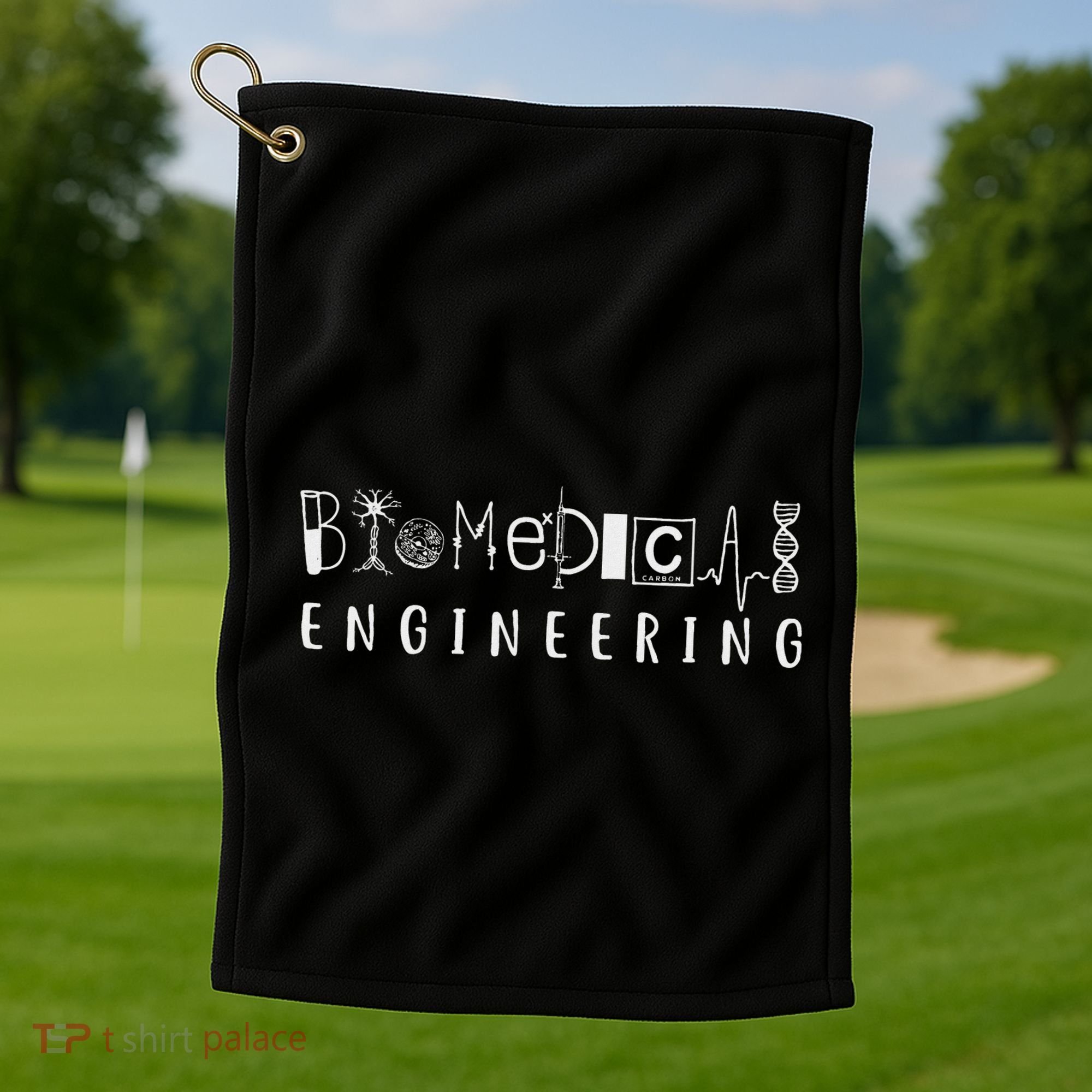 Biomedical Engineering Sciences Biomed Engineer Bme Gifts Golf Towel
