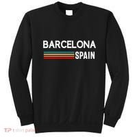 Barcelona Espana Spain Est. Souvenir Flag Map Vacation Sweatshirt thumb 0