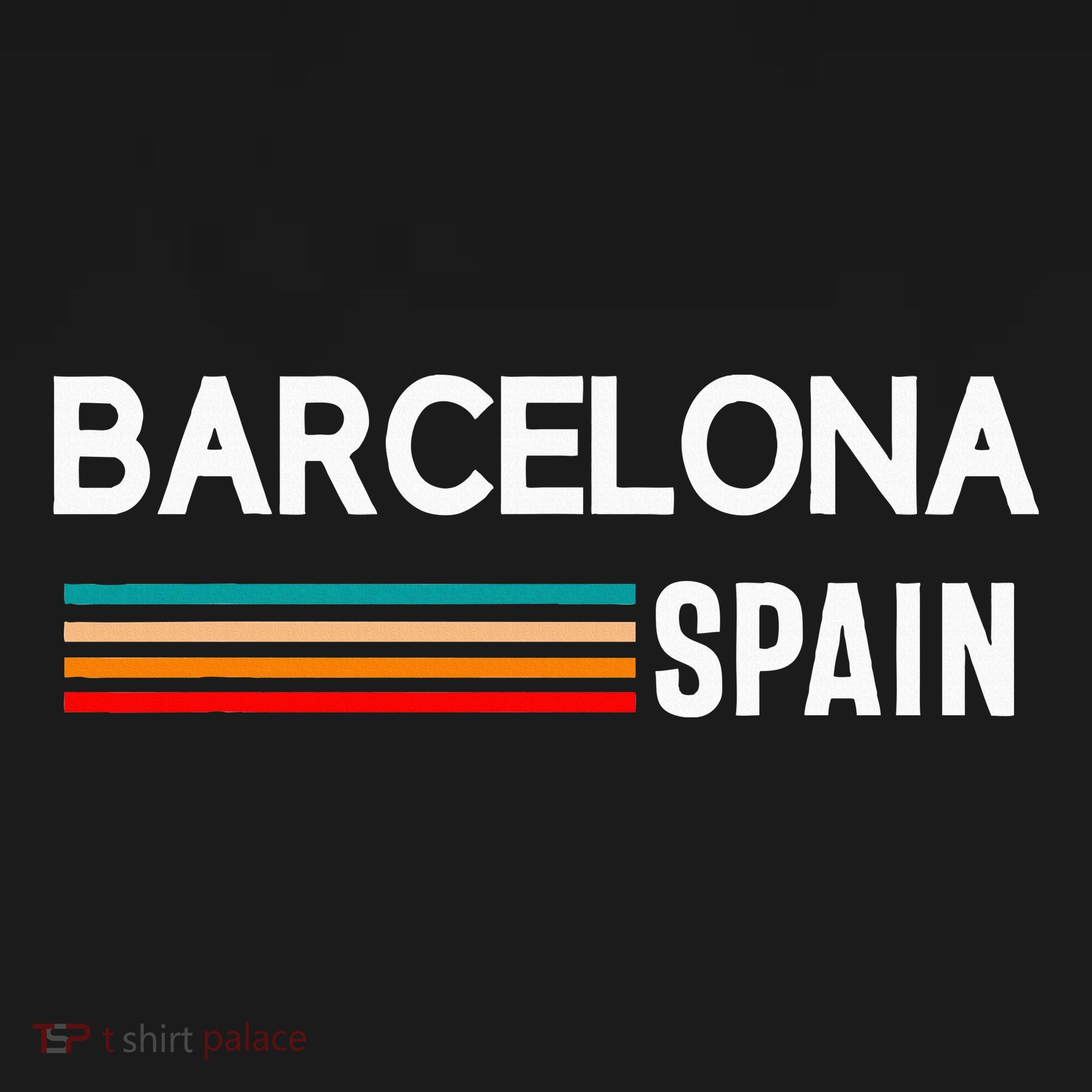 Barcelona Espana Spain Est. Souvenir Flag Map Vacation T-Shirt