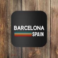 Barcelona Espana Spain Est. Souvenir Flag Map Vacation Coaster thumb 0