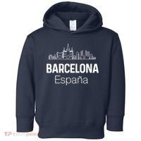 Barcelona Espana Spain Est Souvenir Flag Map Vacation Toddler Hoodie thumb 0