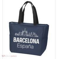 Barcelona Espana Spain Est Souvenir Flag Map Vacation Tote Bag thumb 3