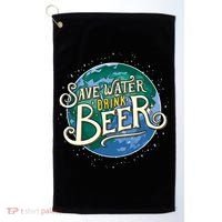 Beer Ers Save Water Beer Malt Brewery Gift Golf Towel thumb 0
