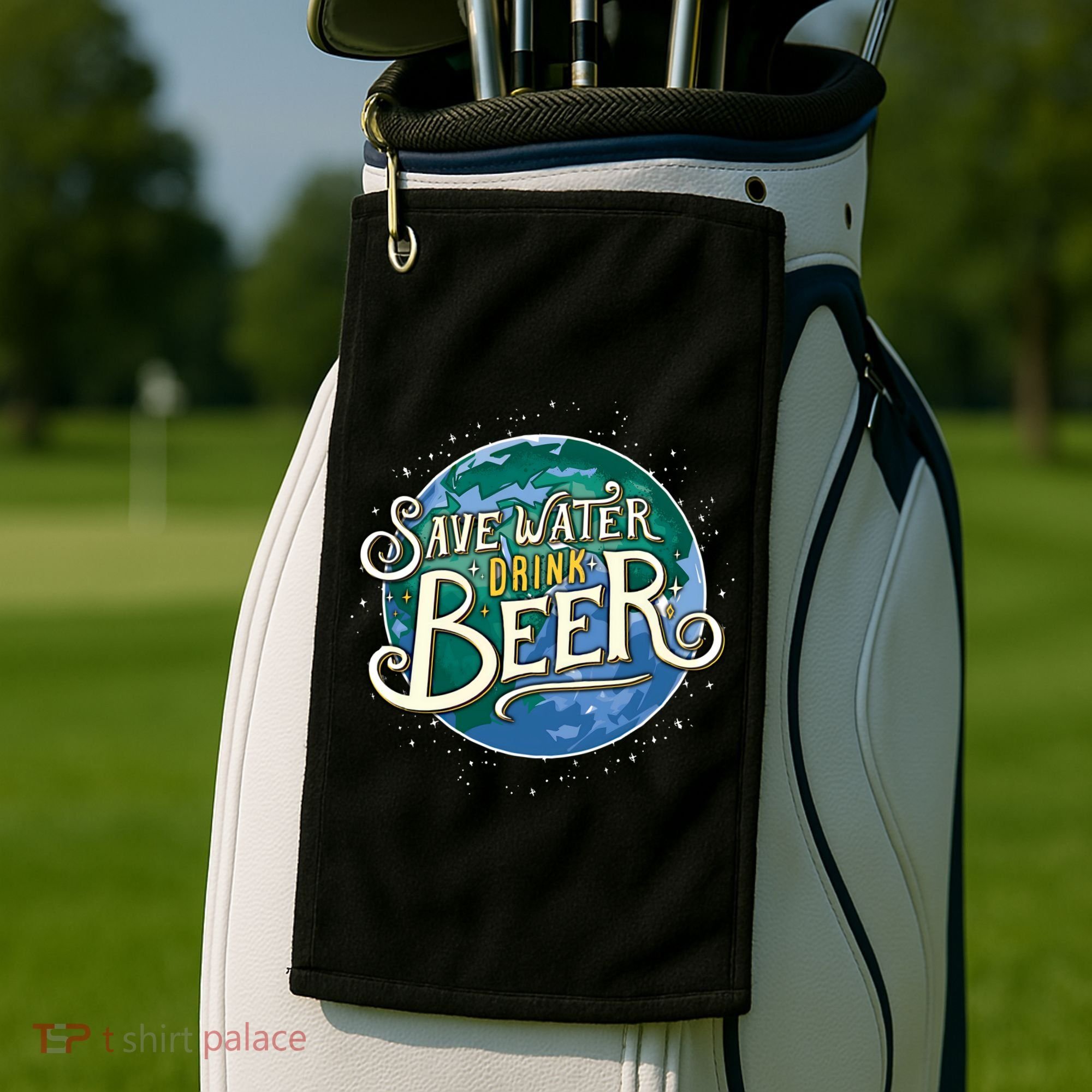 Beer Ers Save Water Beer Malt Brewery Gift Golf Towel