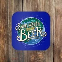 Beer Ers Save Water Beer Malt Brewery Gift Coaster thumb 0