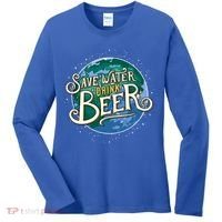Beer Ers Save Water Beer Malt Brewery Gift Women's Long Sleeve Shirt thumb 0