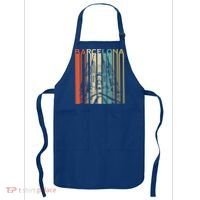 Barcelona Espana Spain Catalonia Spanish Espanol Retro Eu Meaningful Gift Apron thumb 0