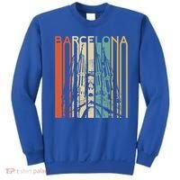 Barcelona Espana Spain Catalonia Spanish Espanol Retro Eu Meaningful Gift Sweatshirt thumb 0