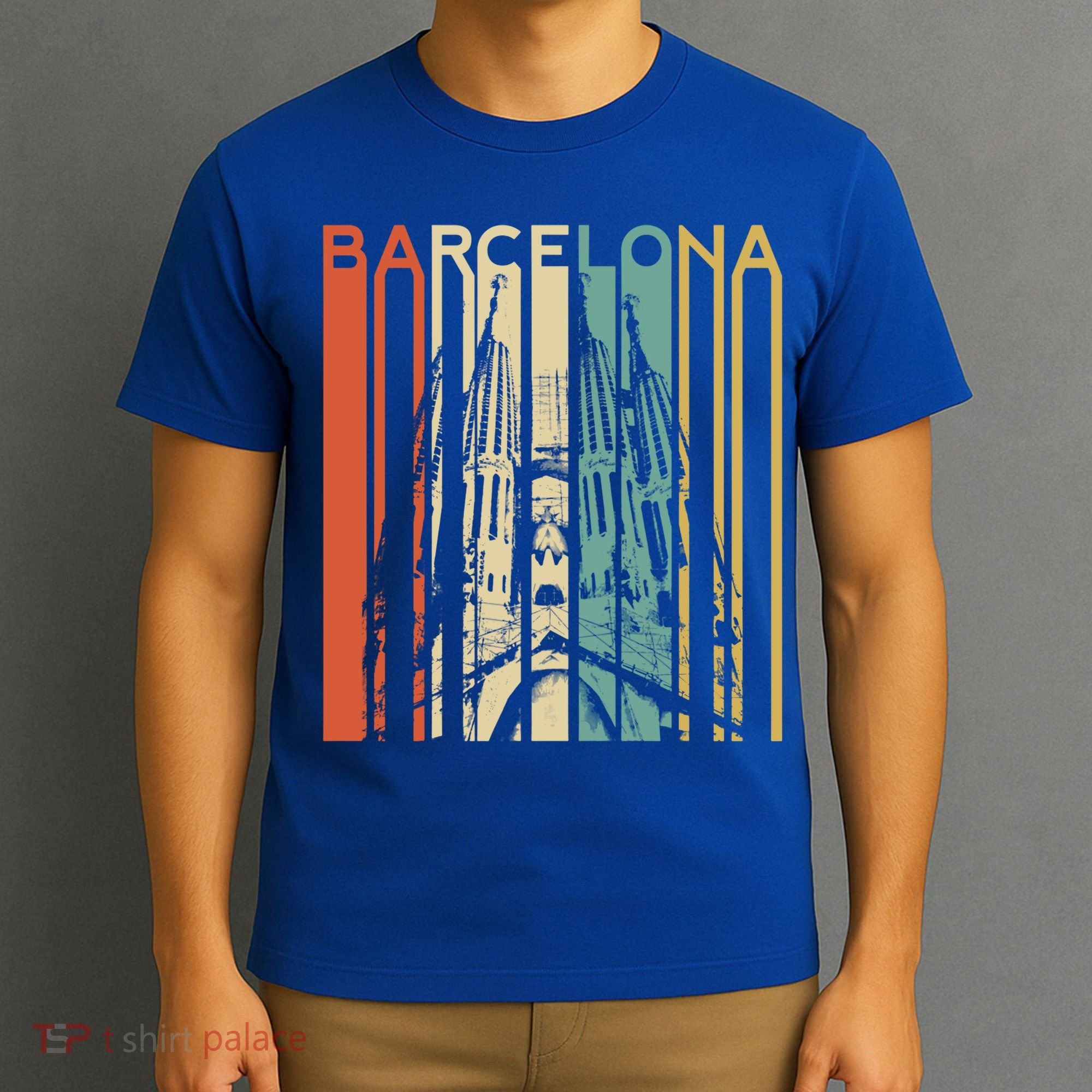 Barcelona Espana Spain Catalonia Spanish Espanol Retro Eu Meaningful Gift T-Shirt