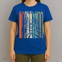 Barcelona Espana Spain Catalonia Spanish Espanol Retro Eu Meaningful Gift T-Shirt thumb 4