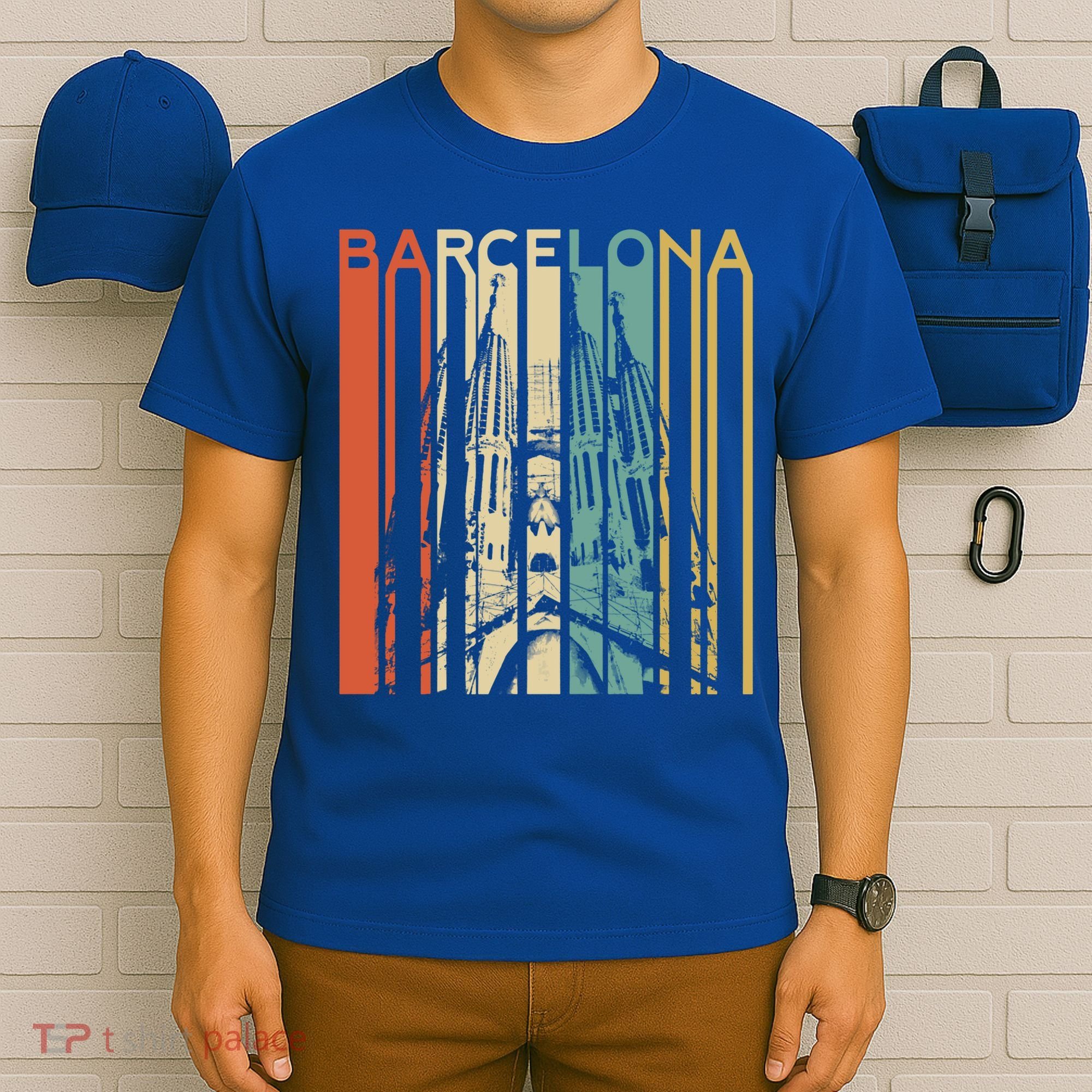 Barcelona Espana Spain Catalonia Spanish Espanol Retro Eu Meaningful Gift T-Shirt