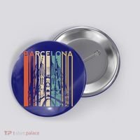 Barcelona Espana Spain Catalonia Spanish Espanol Retro Eu Meaningful Gift Button thumb 0
