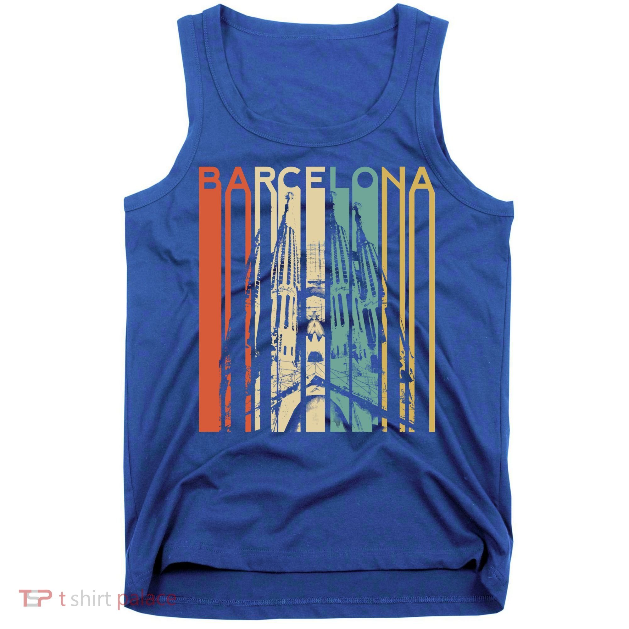 Barcelona Espana Spain Catalonia Spanish Espanol Retro Eu Meaningful Gift Tank Top