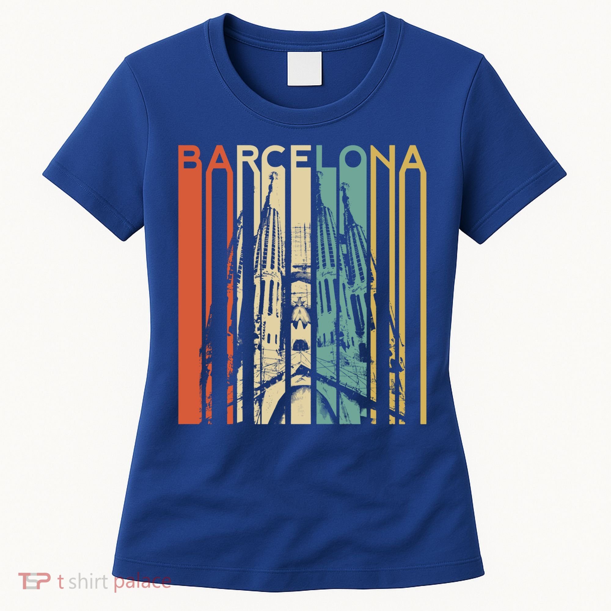 Barcelona Espana Spain Catalonia Spanish Espanol Retro Eu Meaningful Gift Women's T-Shirt