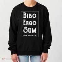 Bibo Ergo Sum I Drink Therefore I Am Latin Alcohol Women's Sweatshirt thumb 0