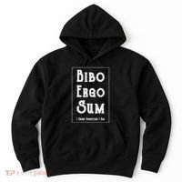 Bibo Ergo Sum I Drink Therefore I Am Latin Alcohol Hoodie thumb 0